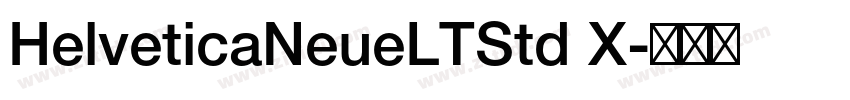 HelveticaNeueLTStd X字体转换
